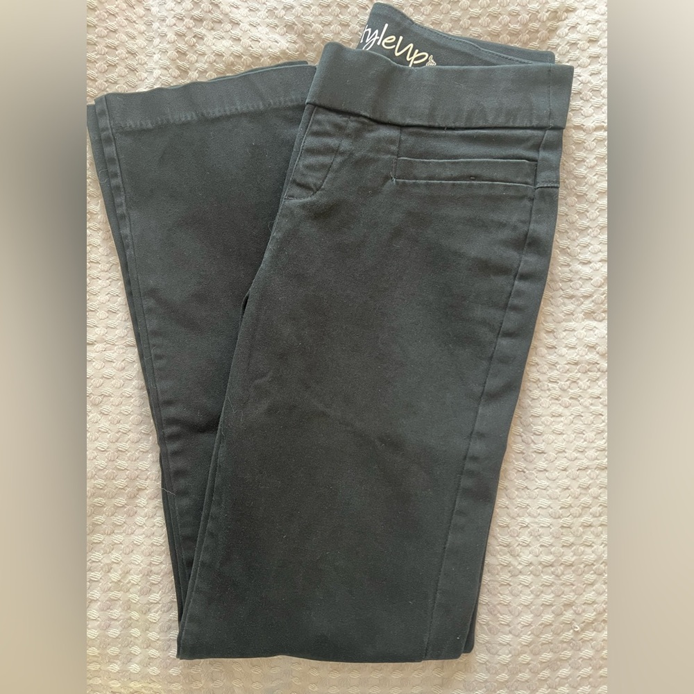 Black Slim/Straight Fit Pants